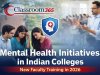 Mental Health Initiatives in Indian Colleges: New Faculty Training in 2026